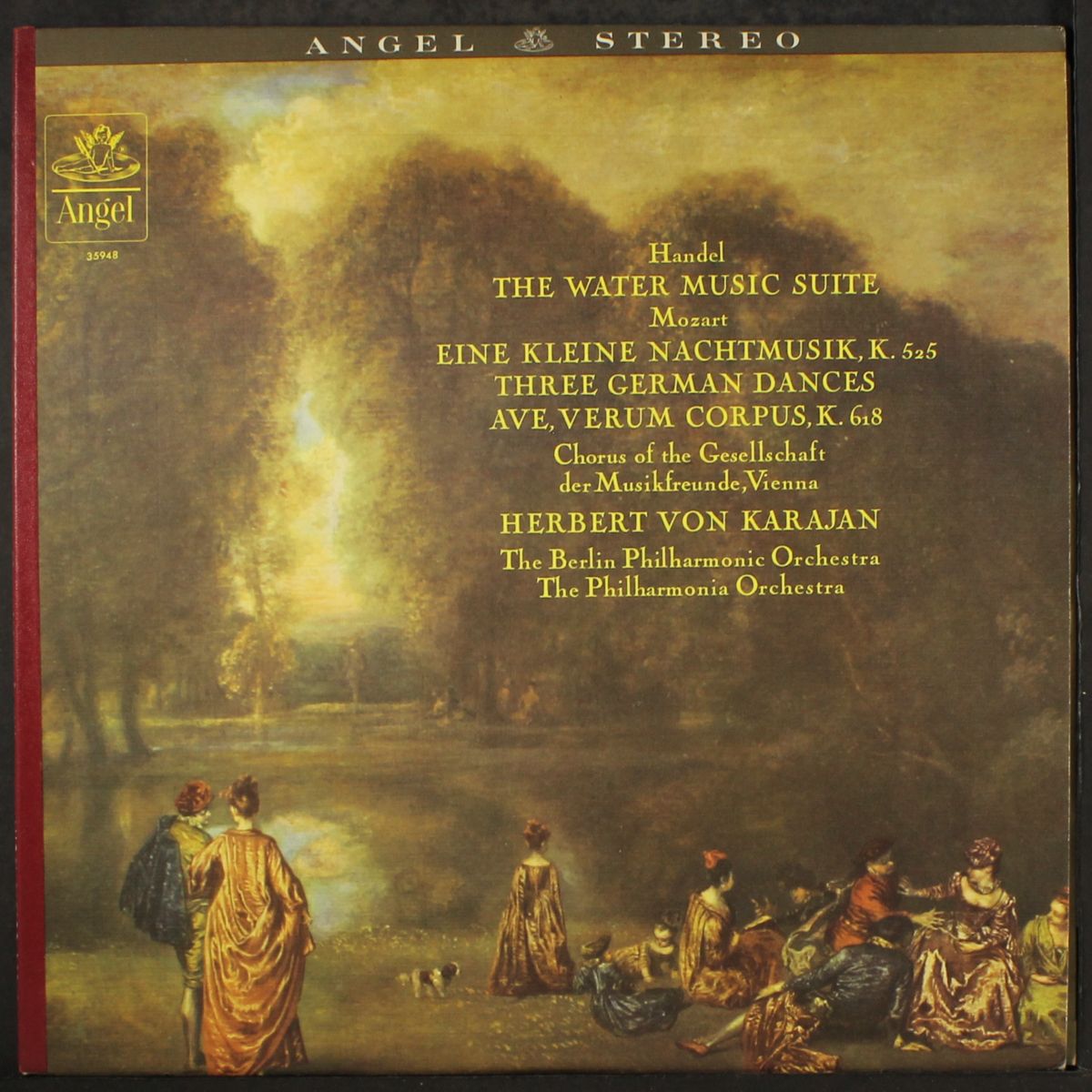 handel: water musc suite / mozart: eine kleine nachtmusik, etc. by HERBERT VON KARAJAN