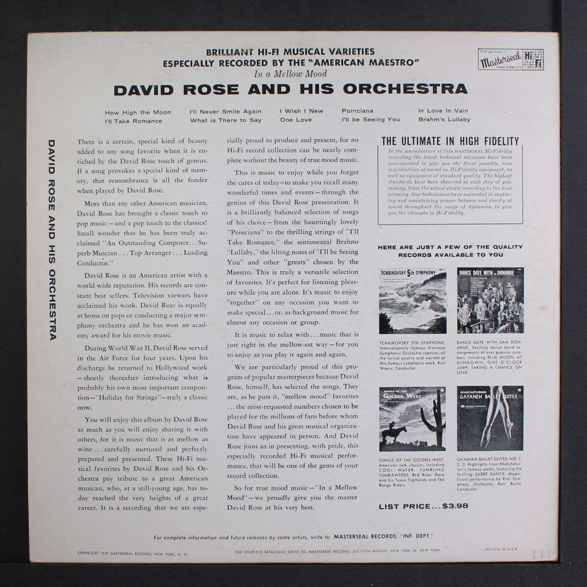 in a mellow mood by DAVID ROSE