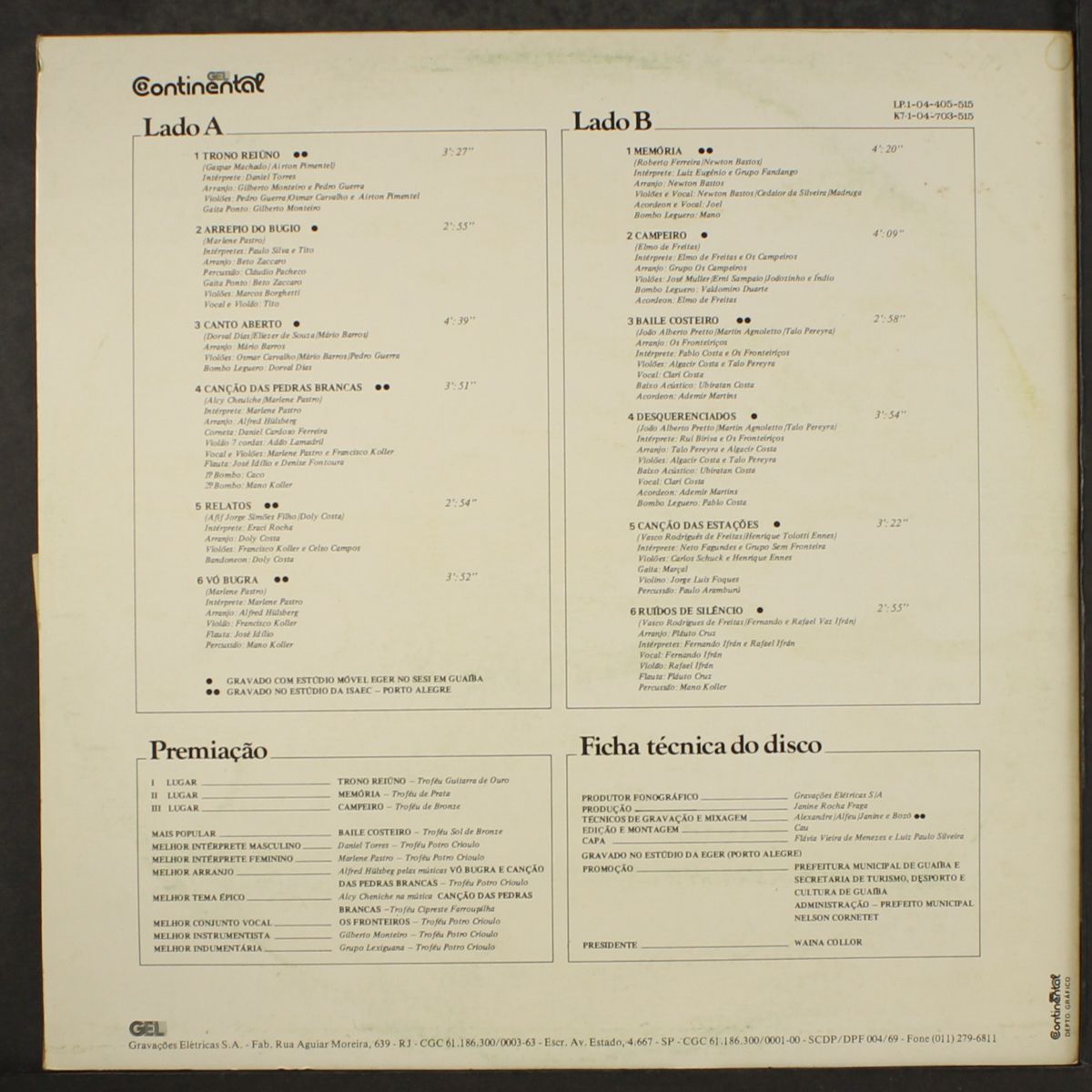 reculuta da cancao crioula de guaiba by VARIOUS
