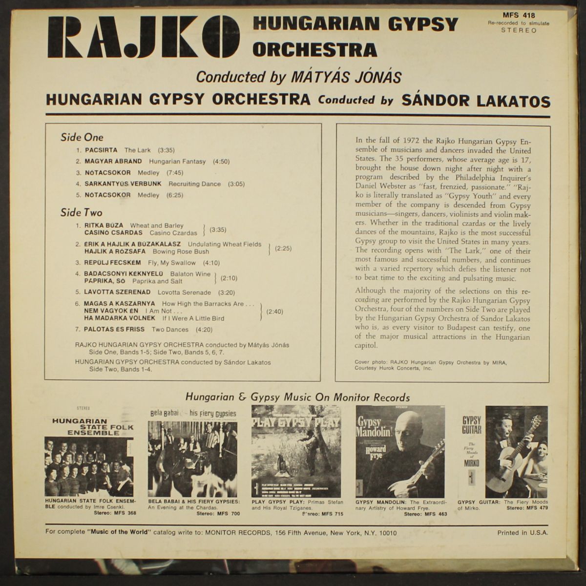 rajko by HUNGARIAN GYPSY ORCHESTRA
