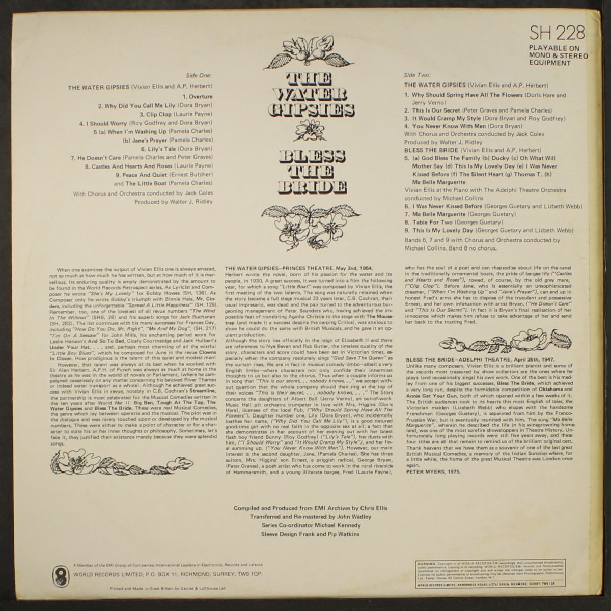 the water gipsies / bless the bride by ORIGINAL CAST