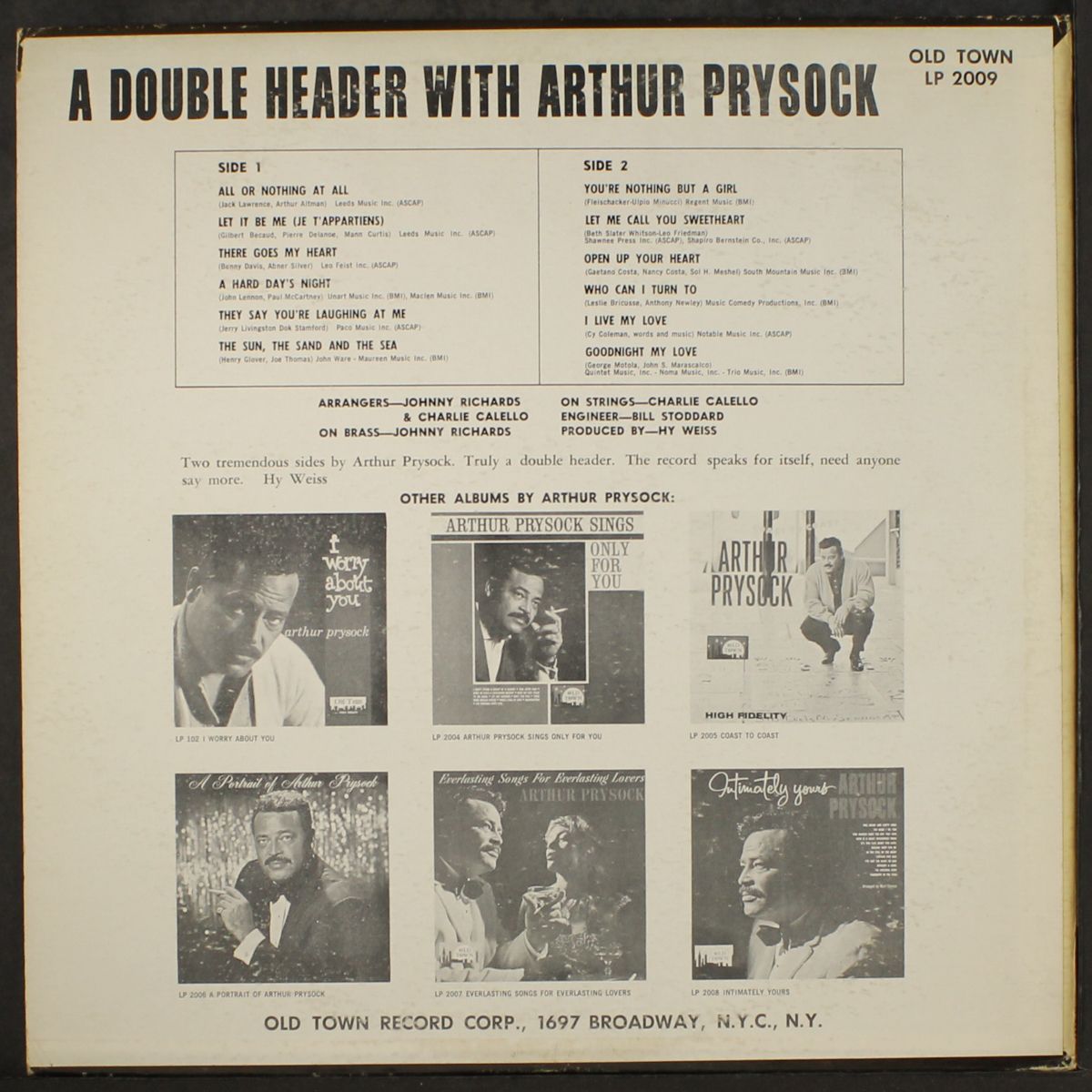 a double header with by ARTHUR PRYSOCK