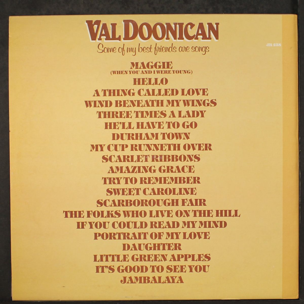 some of my best friends are songs by VAL DOONICAN