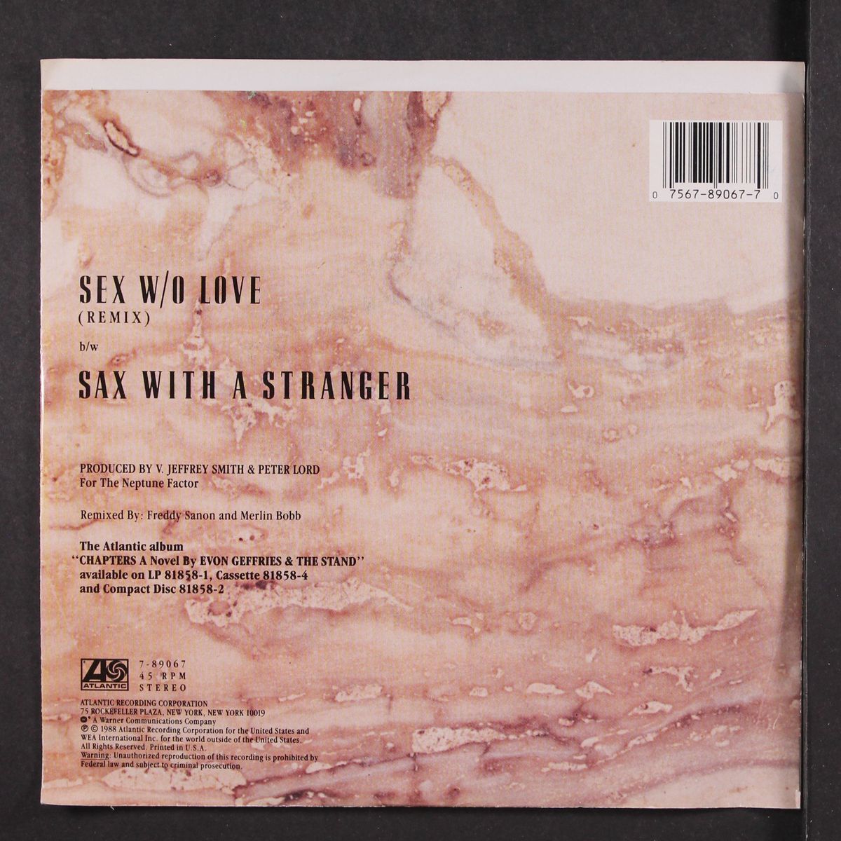 sex w/o love / sax with a stranger by EVON GEFFRIES