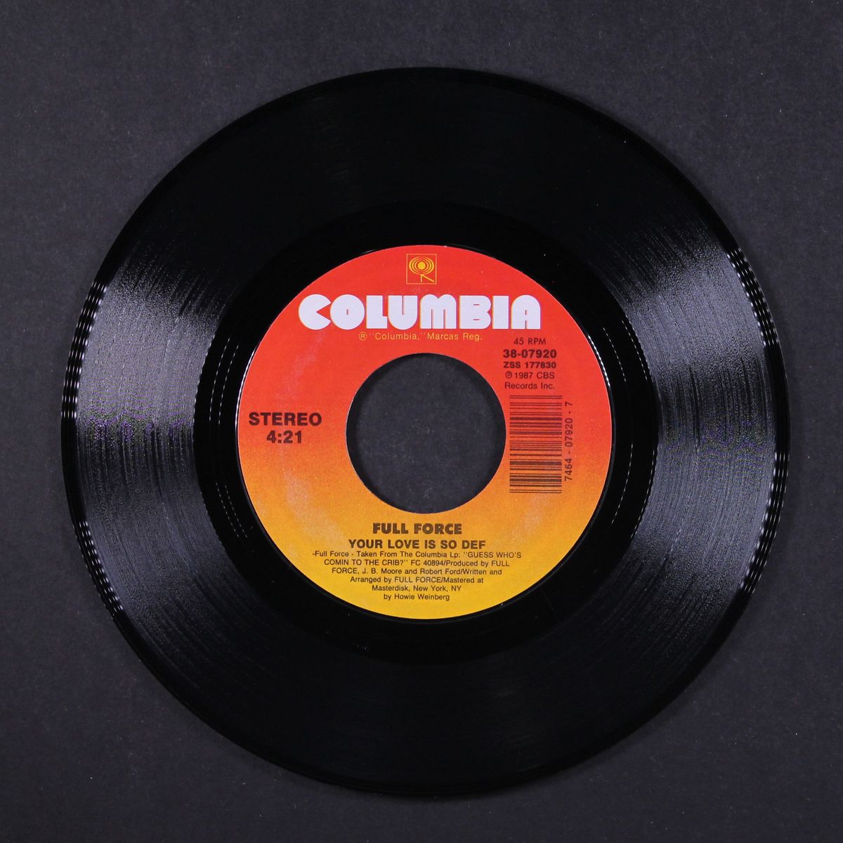 your love is so def / def instrumental by FULL FORCE