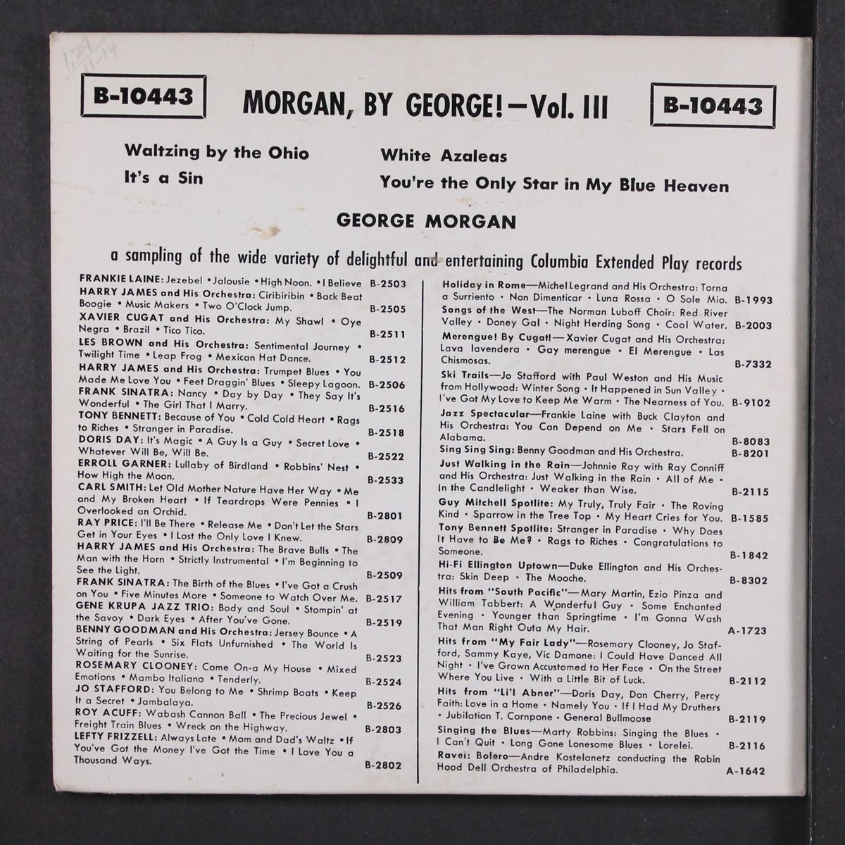 morgan, by george by GEORGE MORGAN