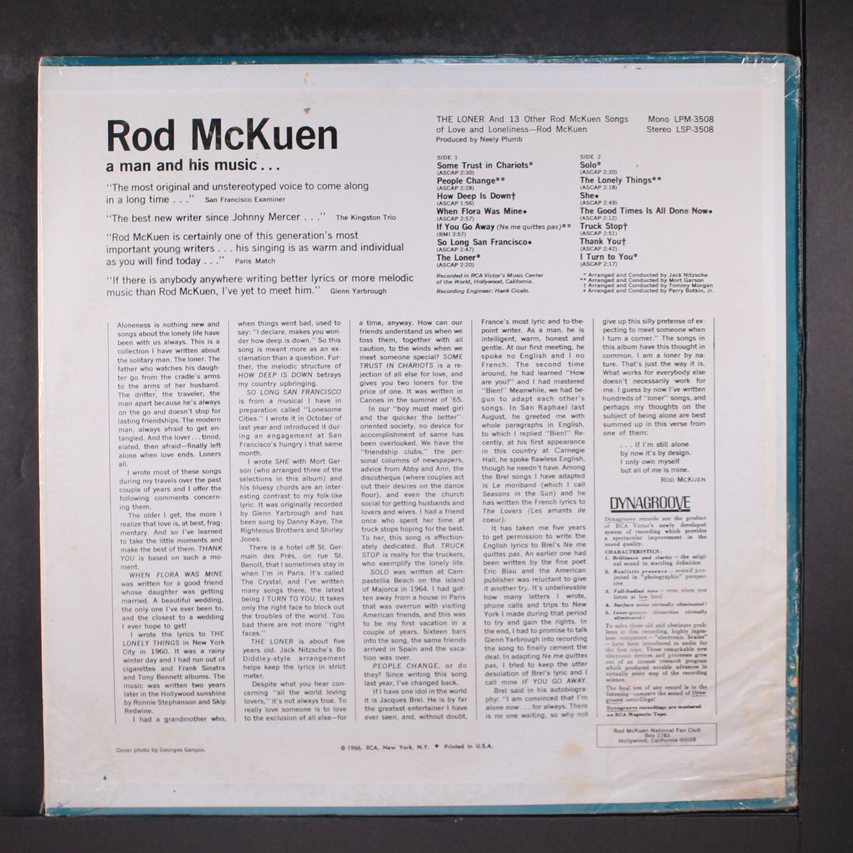 the loner by ROD MCKUEN