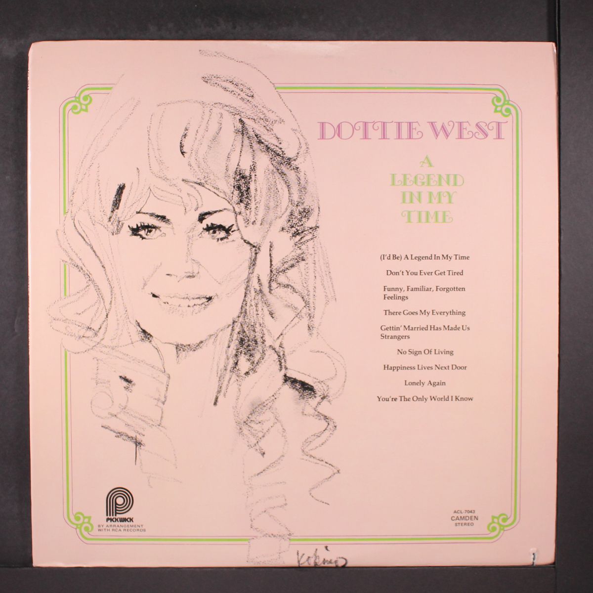 a legend in my time by DOTTIE WEST