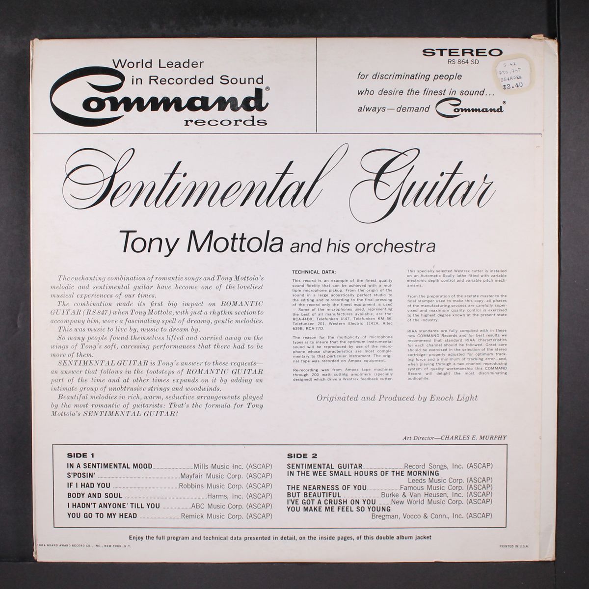 sentimental guitar by TONY MOTTOLA