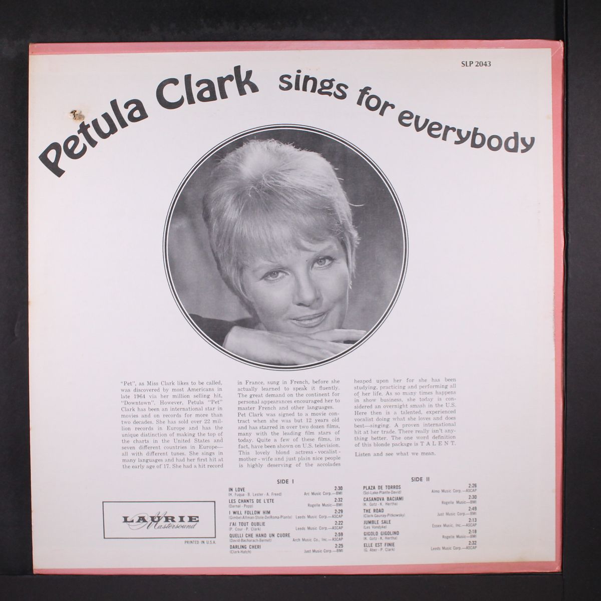 sings for everybody by PETULA CLARK