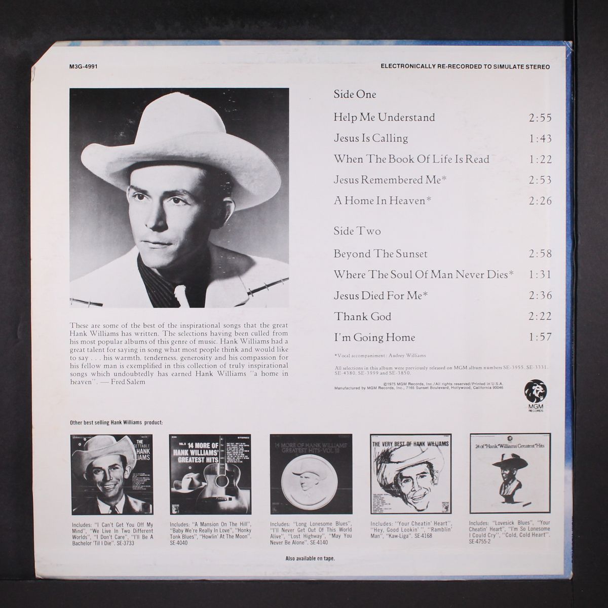 a home in heaven by HANK WILLIAMS