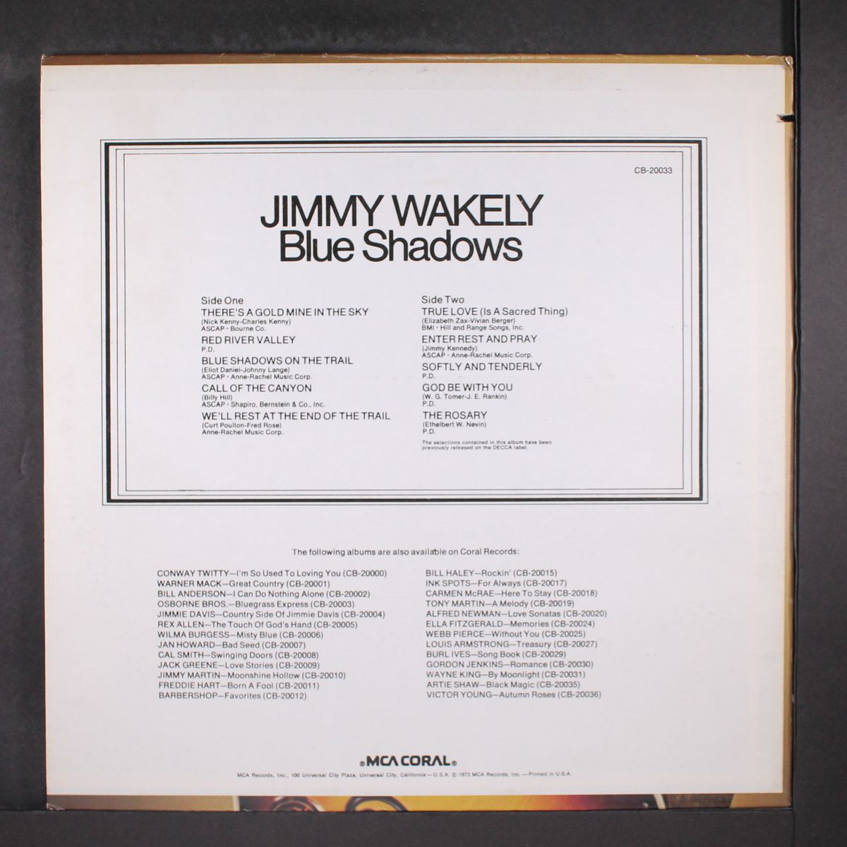 blue shadows by JIMMY WAKELY