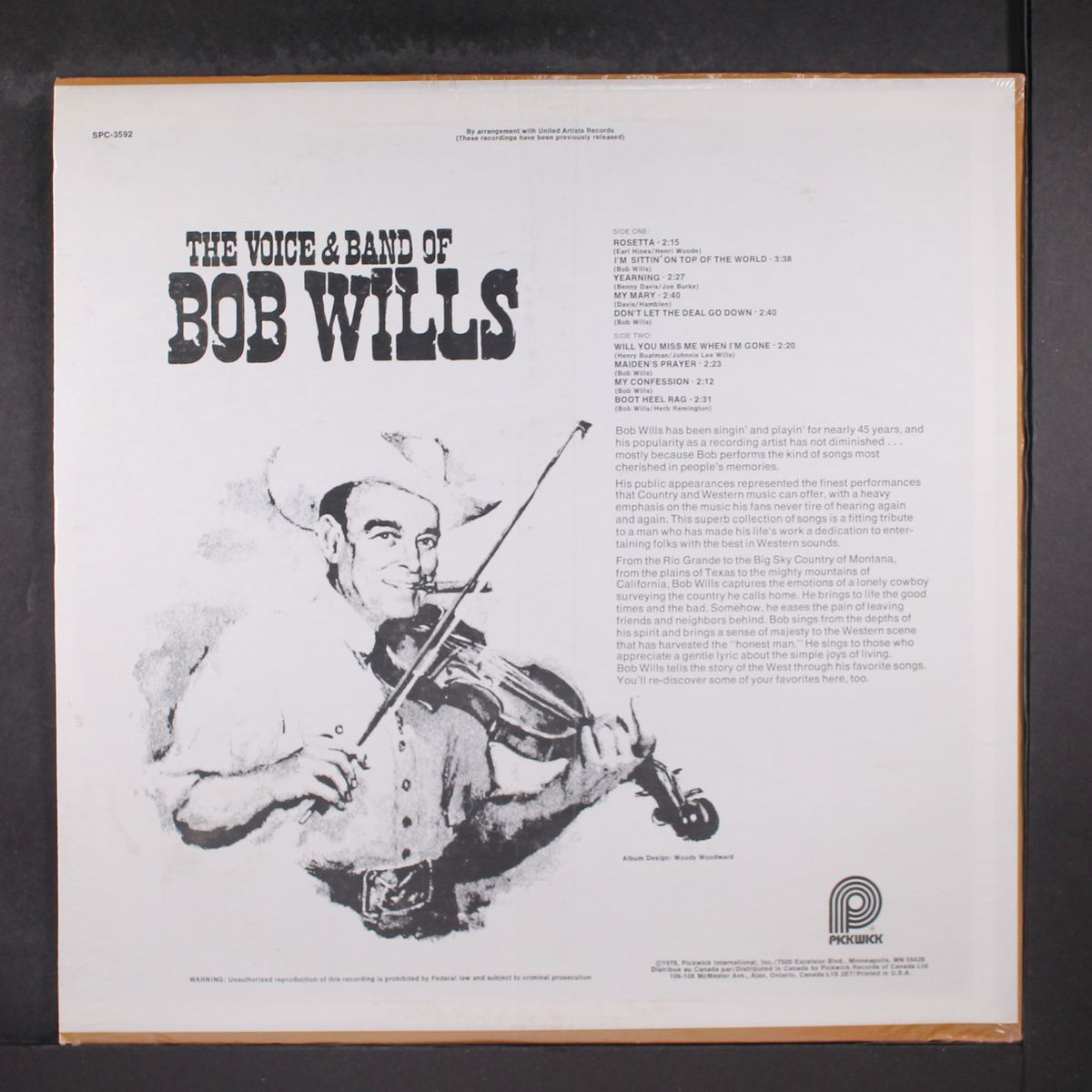 the voice and band of by BOB WILLS