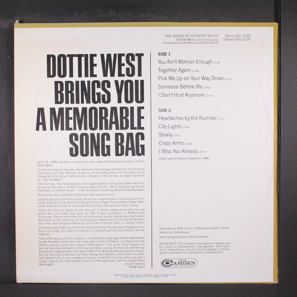the sound of country music by DOTTIE WEST