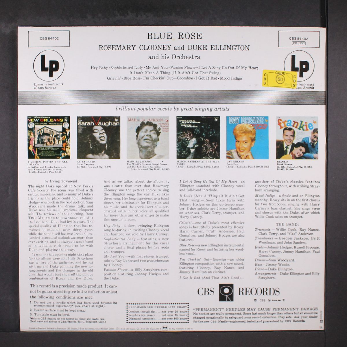 blue rose by ROSEMARY CLOONEY & DUKE ELLINGTON