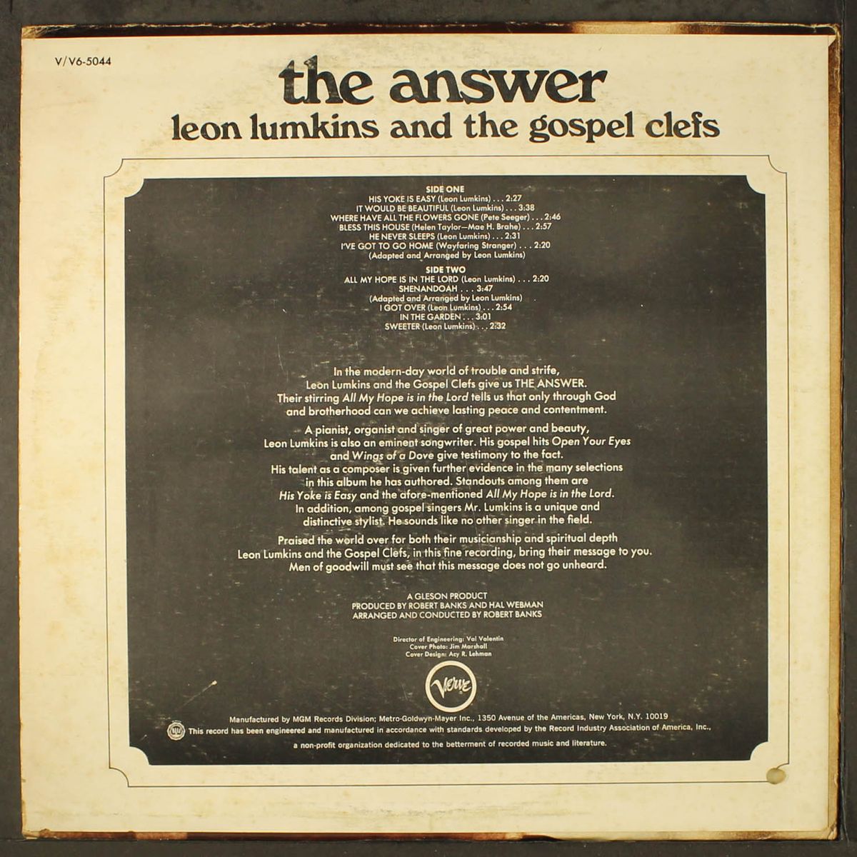 the answer by LEON LUMKINS & GOSPEL CLEFS