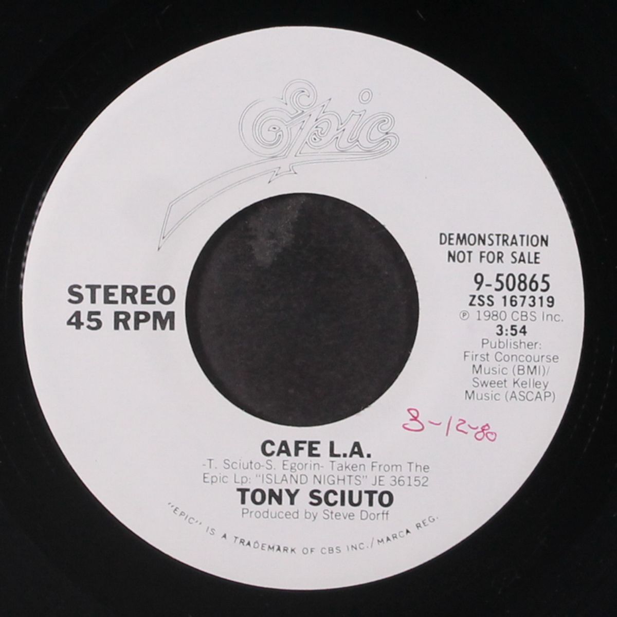 cafe l.a. / same by TONY SCIUTO