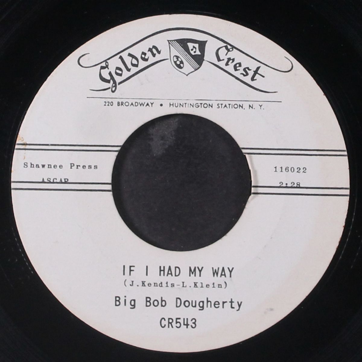 if i had my way / lorelei by BIG BOB DOUGHERTY