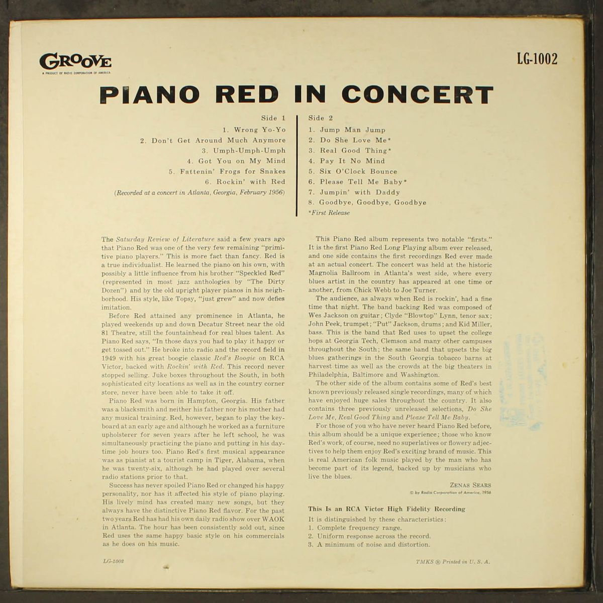 in concert by PIANO RED