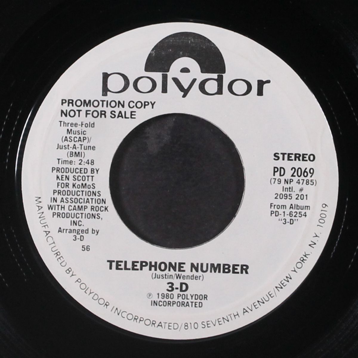 telephone number by 3-D