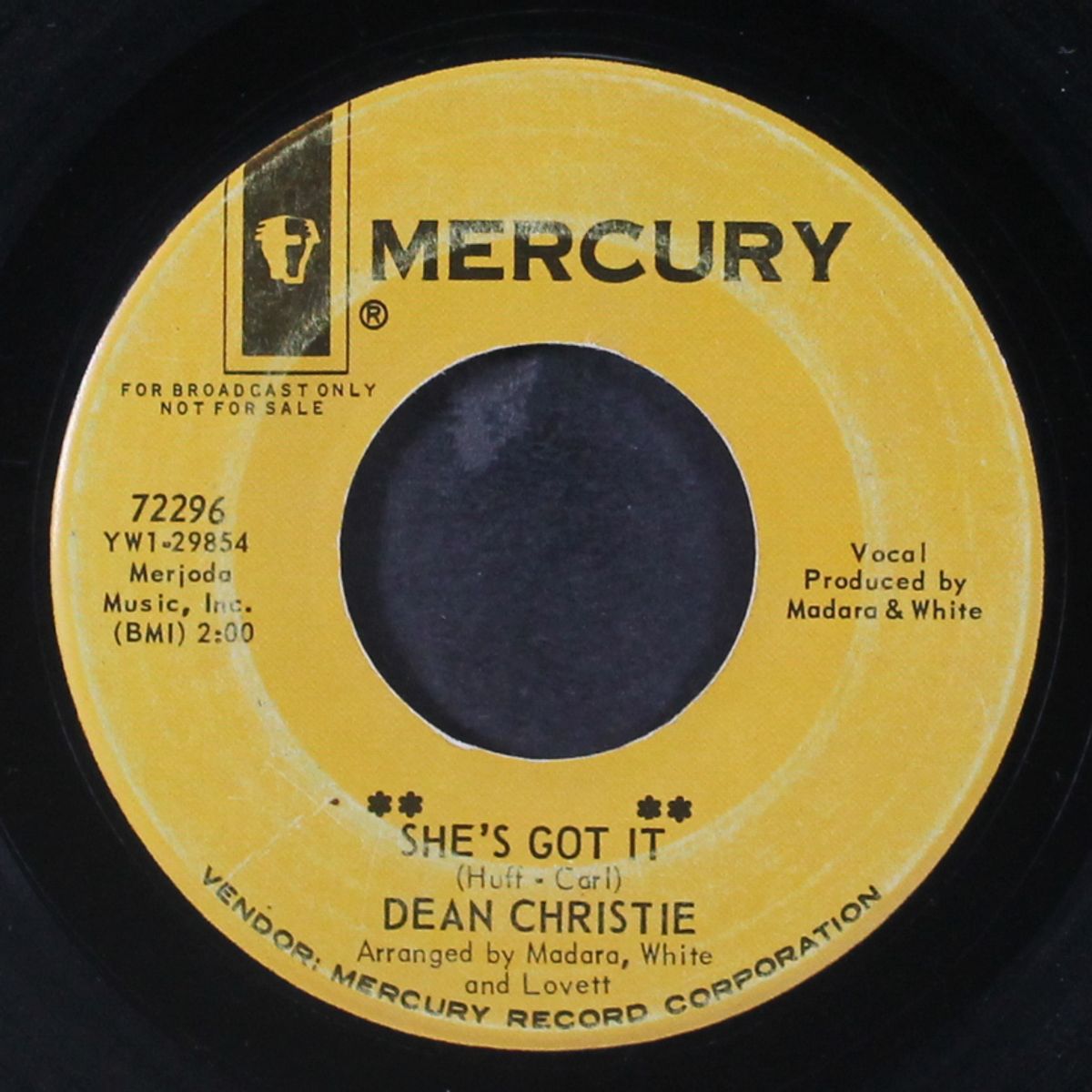 she's got it / mr. jinx by DEAN CHRISTIE