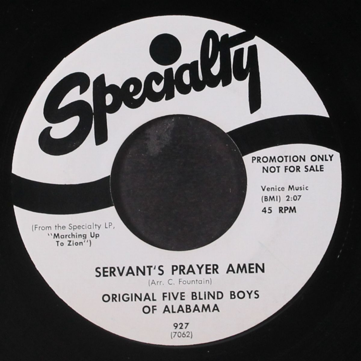 fix it jesus / servant's prayer amen by ORIGINAL FIVE BLIND BOYS OF ALABAMA