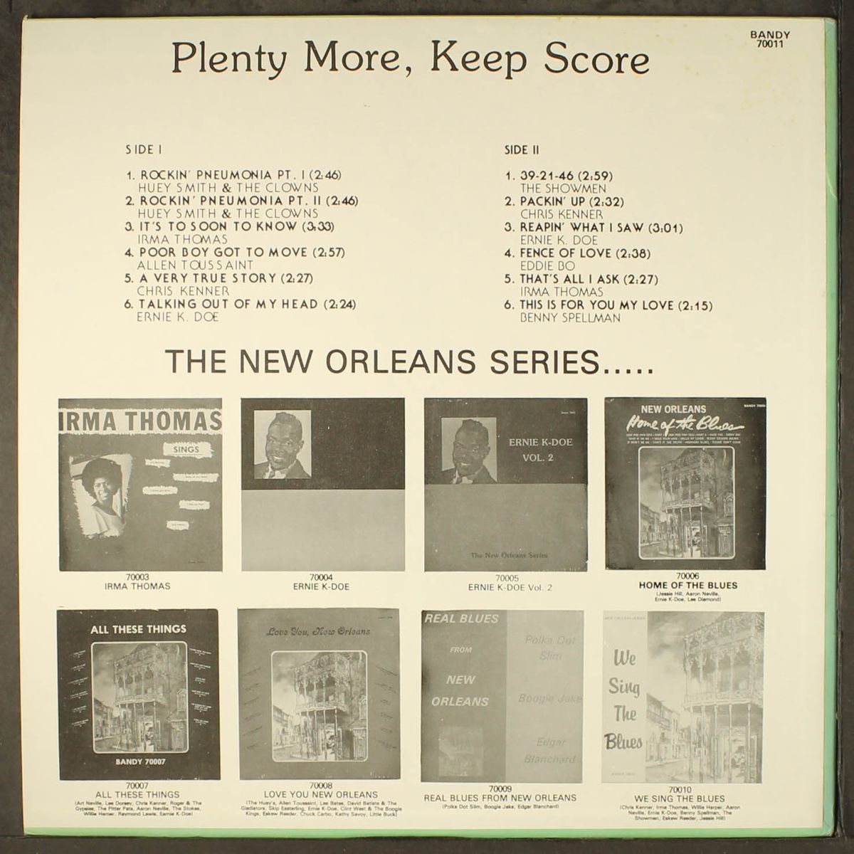 plenty more keep score by VARIOUS