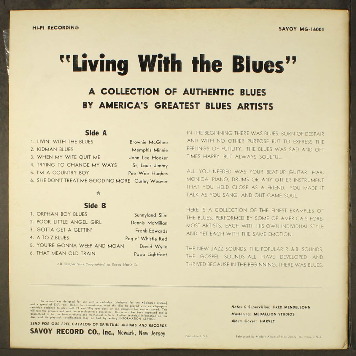living with the blues by VARIOUS