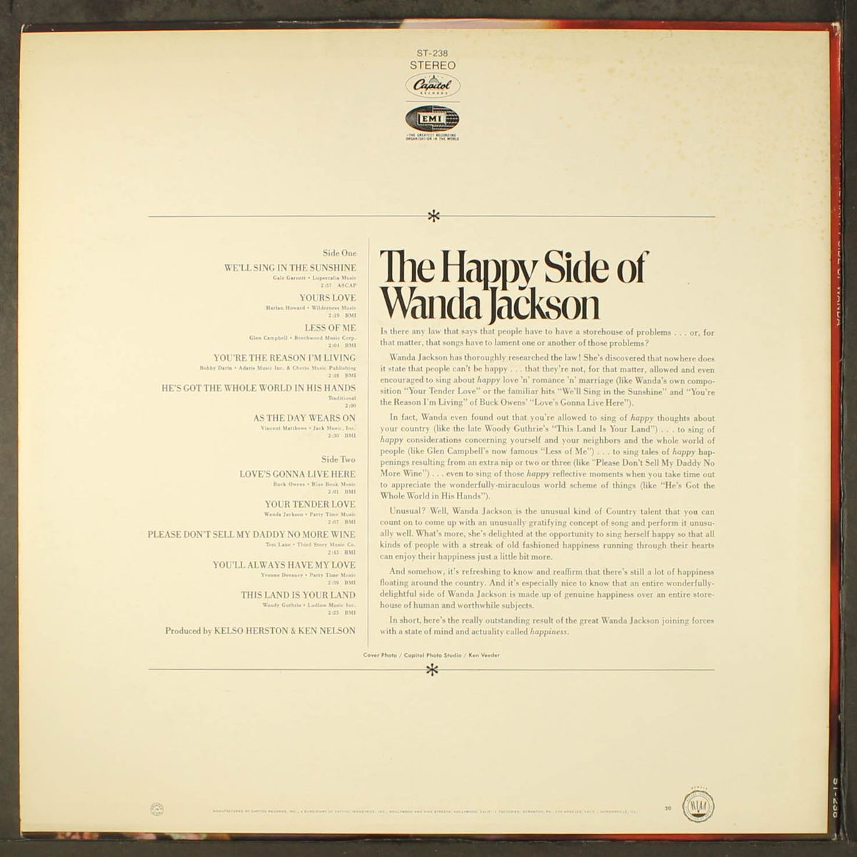 the happy side of by WANDA JACKSON