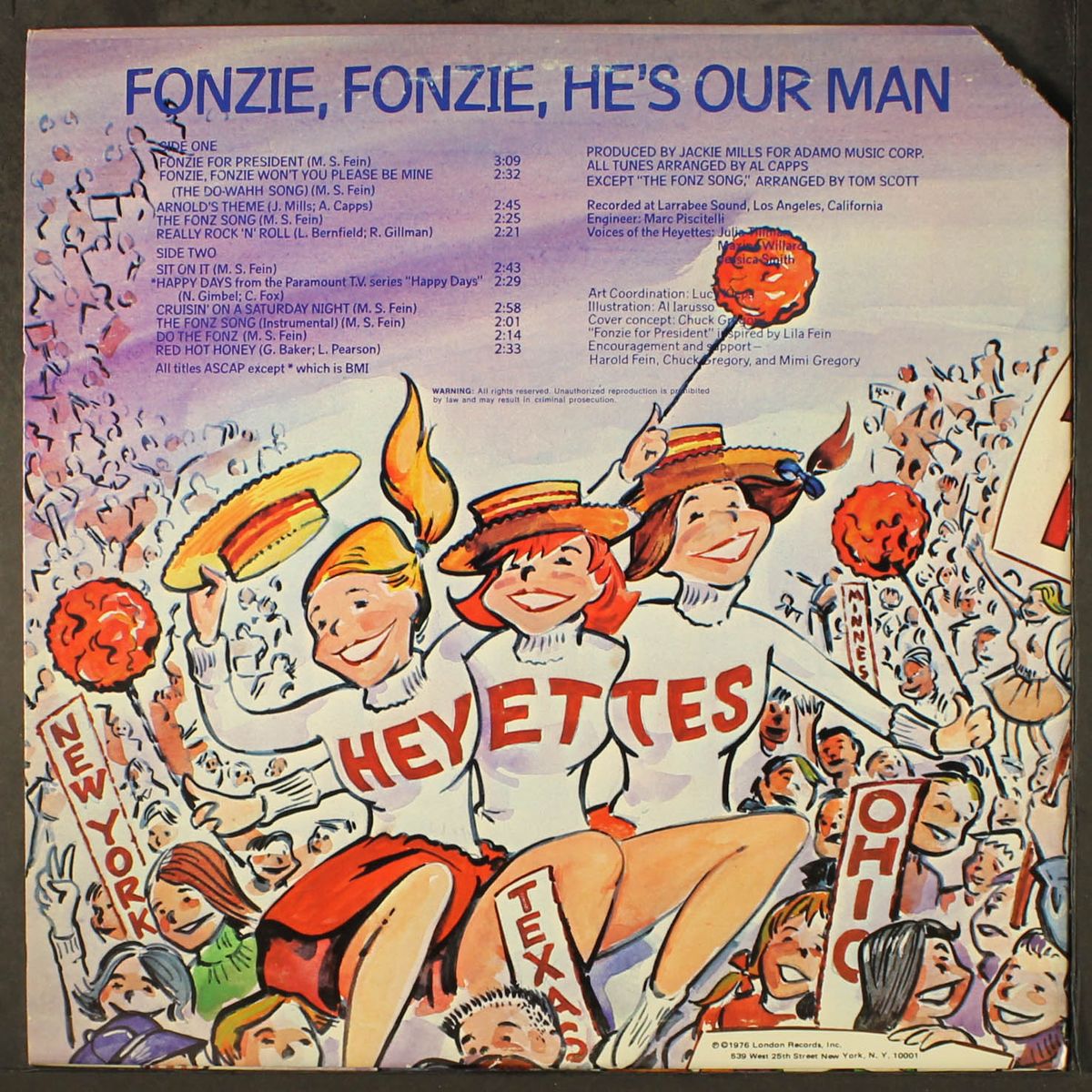 fonzie fonzie, he's our man by HEYETTES