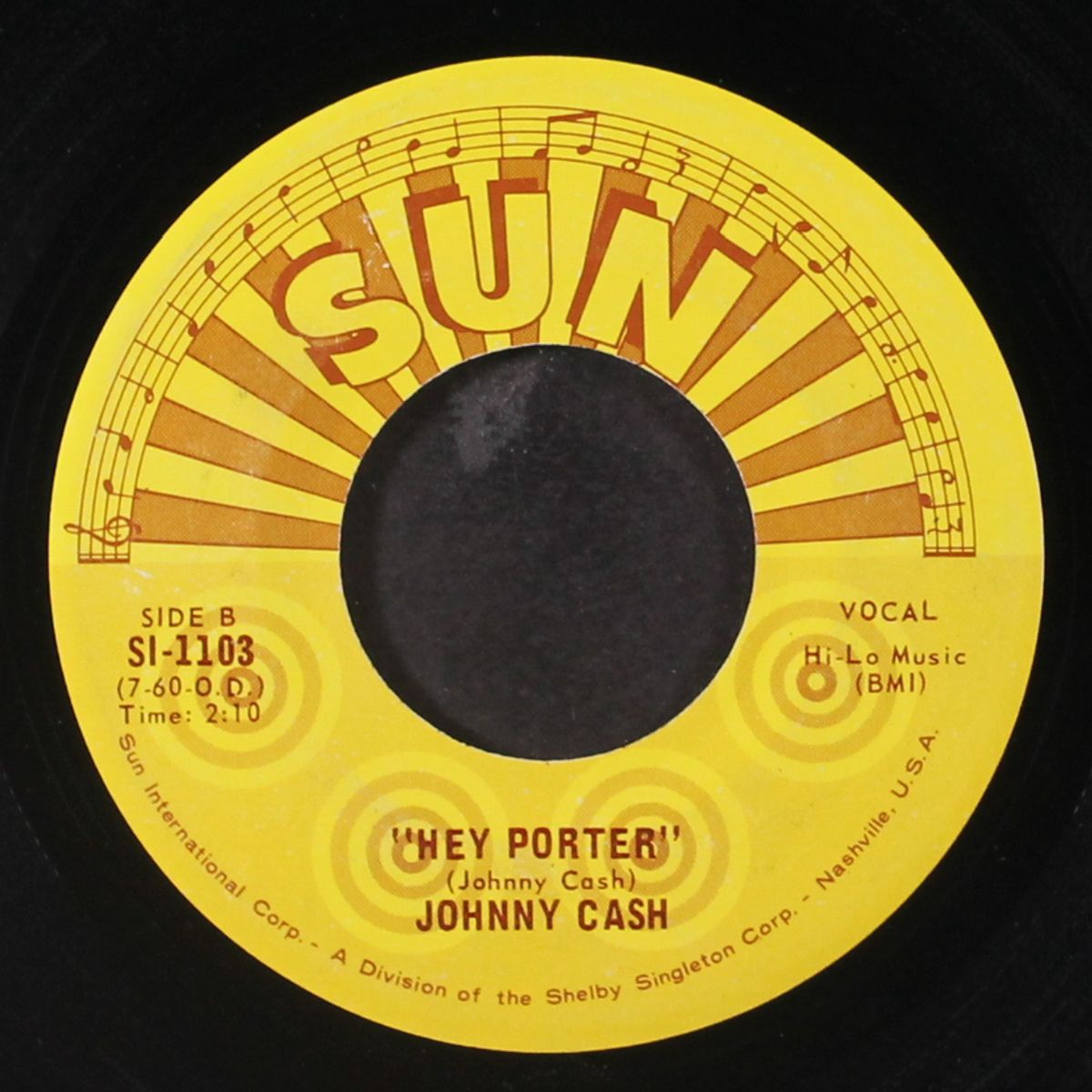 get rhythm / hey porter by JOHNNY CASH