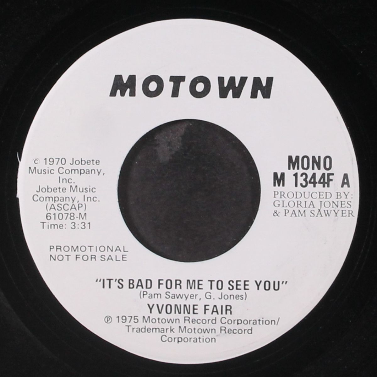 i't bad for me to see you / mono by YVONNE FAIR
