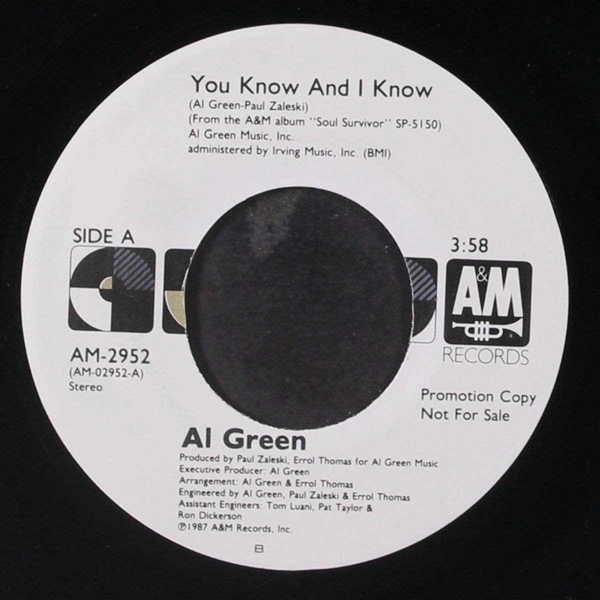 you know and i know / same by AL GREEN