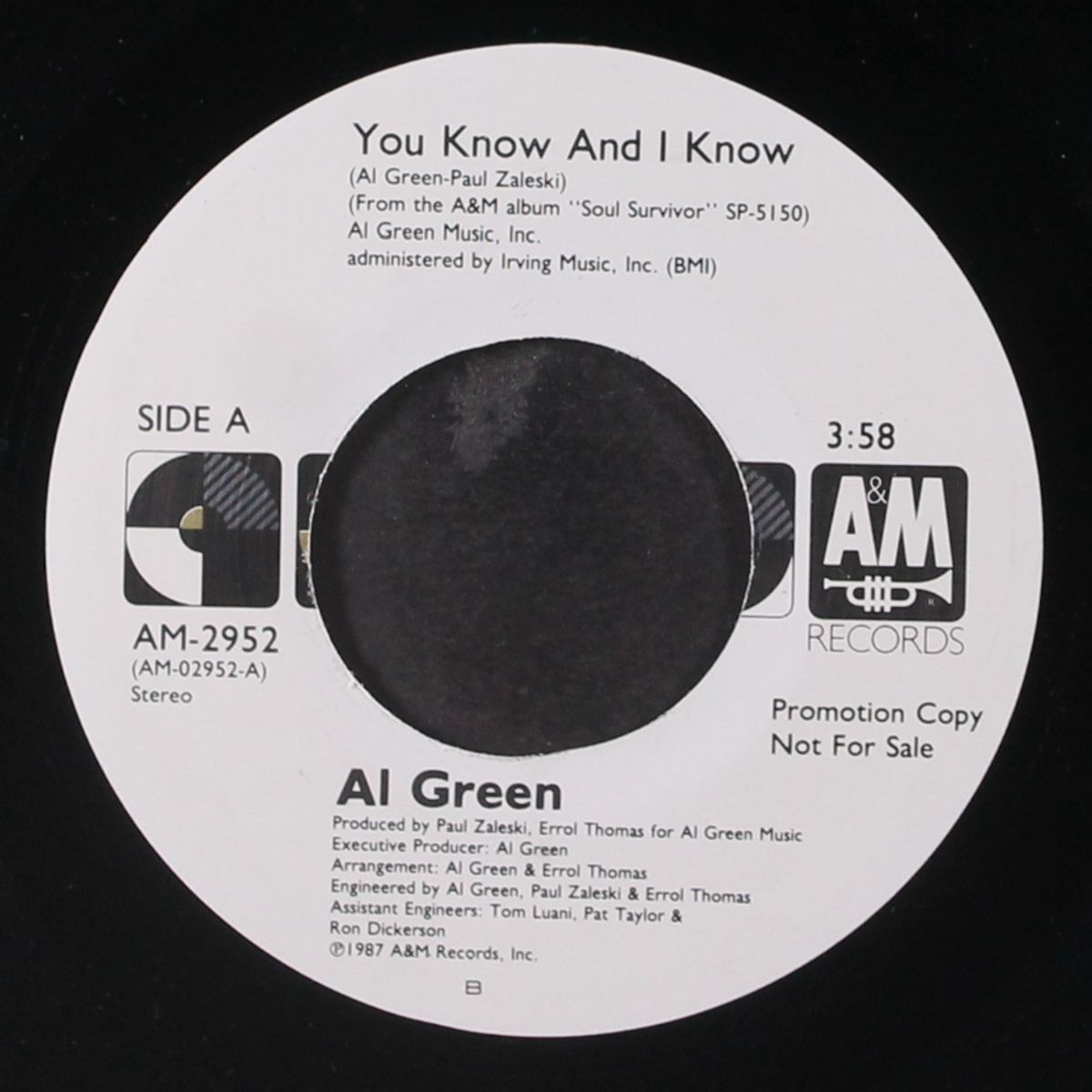 you know and i know / same by AL GREEN