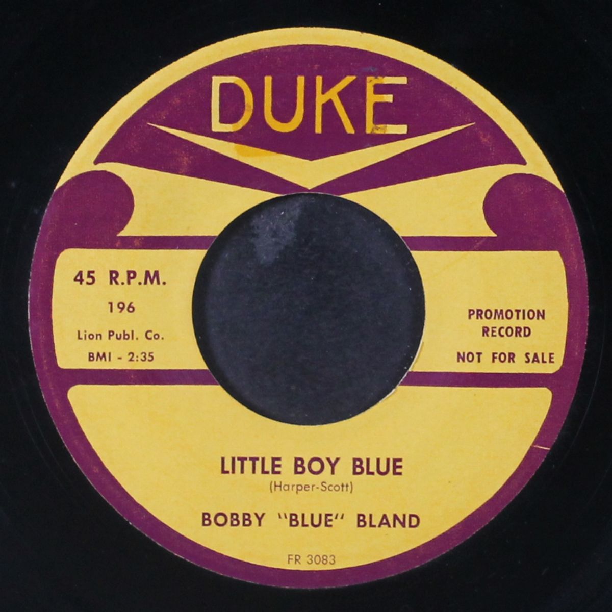 last night / little boy blue by BOBBY BLAND