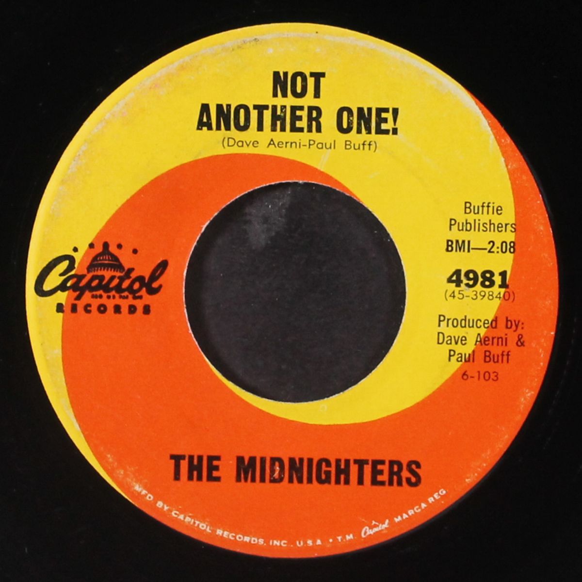 the big surfer / not another one! by BRIAN LORD & THE MIDNIGHTERS