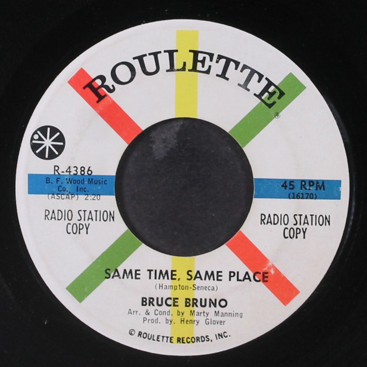 same time, same place / hey little one by BRUCE BRUNO