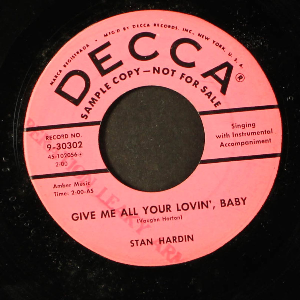 hungry heart / give me all your lovin', baby by STAN HARDIN