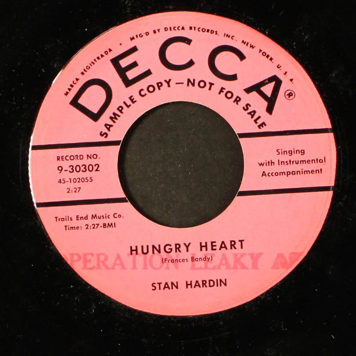 hungry heart / give me all your lovin', baby by STAN HARDIN