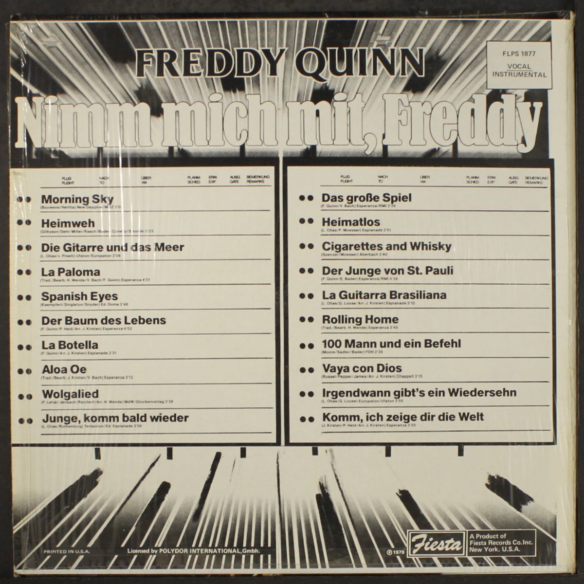 nimm mich mit, freddy by FREDDY QUINN