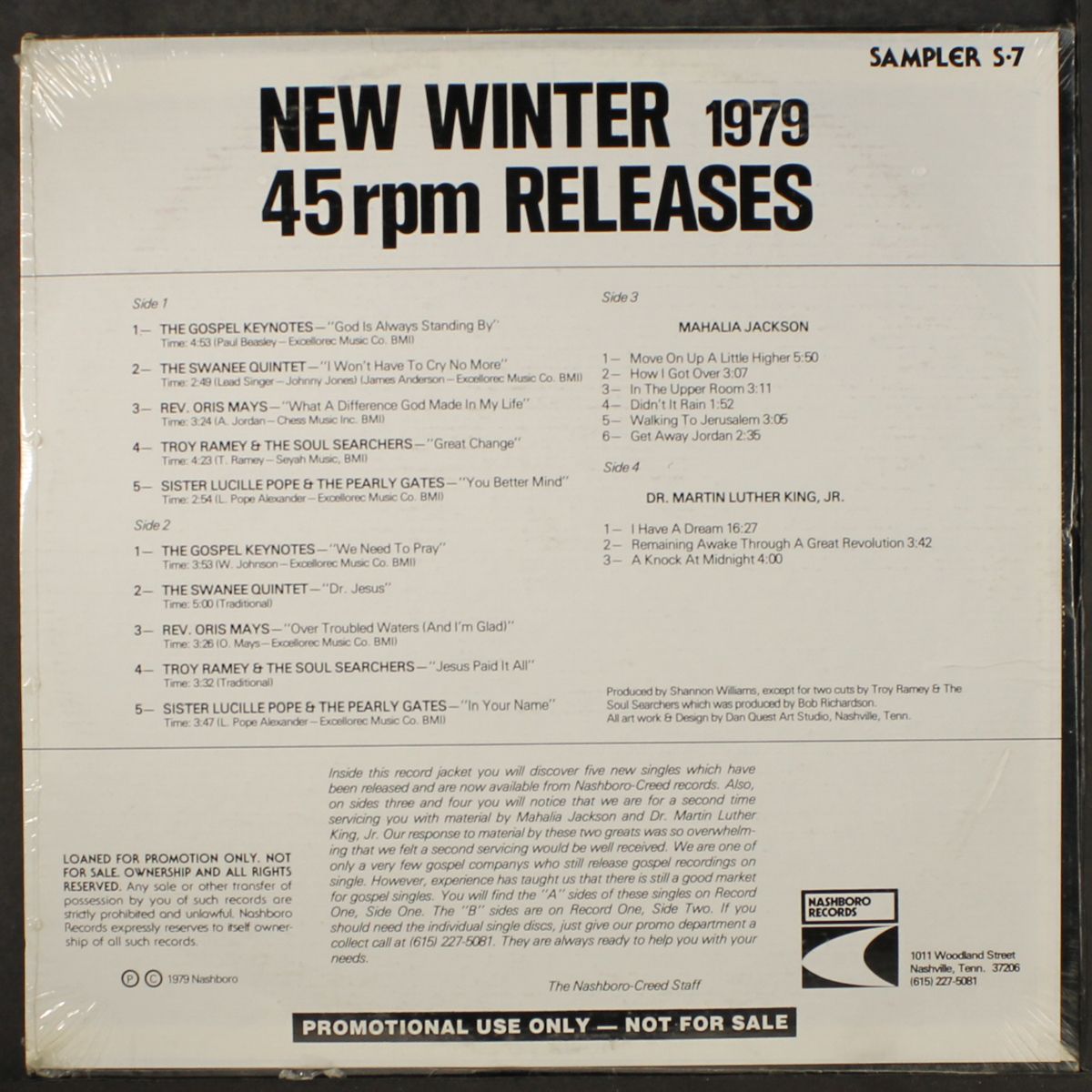 new winter 1979 45rpm releases by VARIOUS