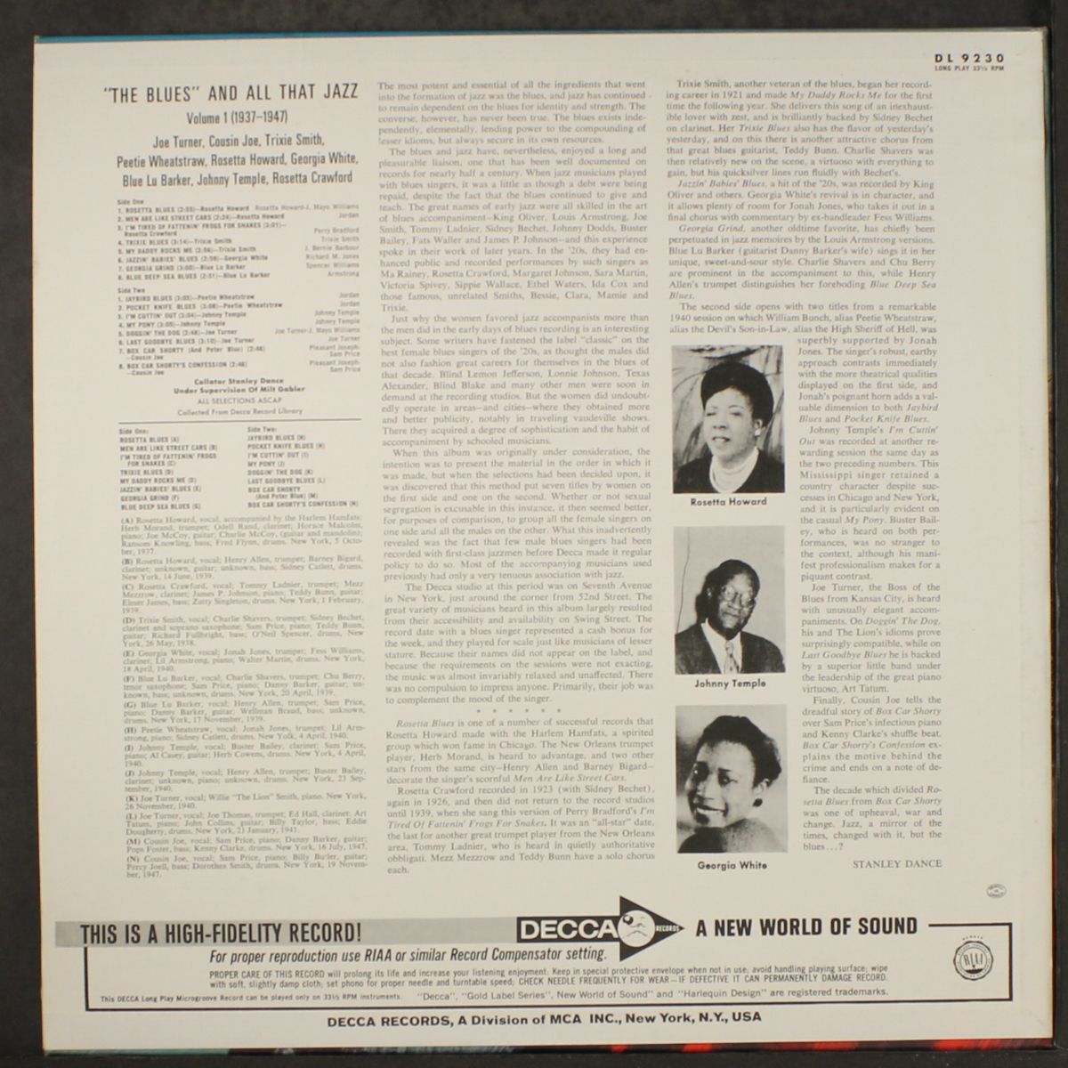 the blues and all that jazz by VARIOUS