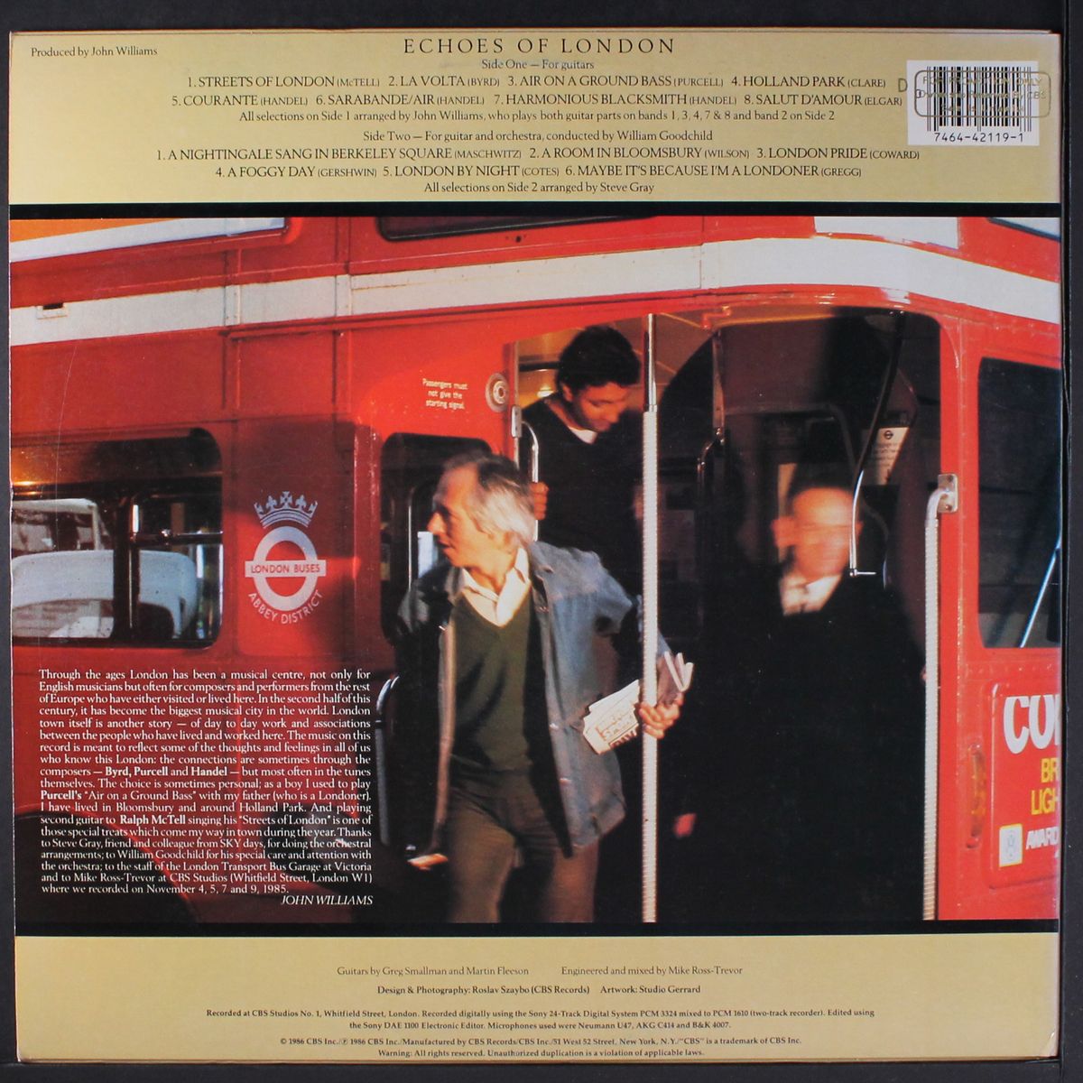 echoes of london by JOHN WILLIAMS