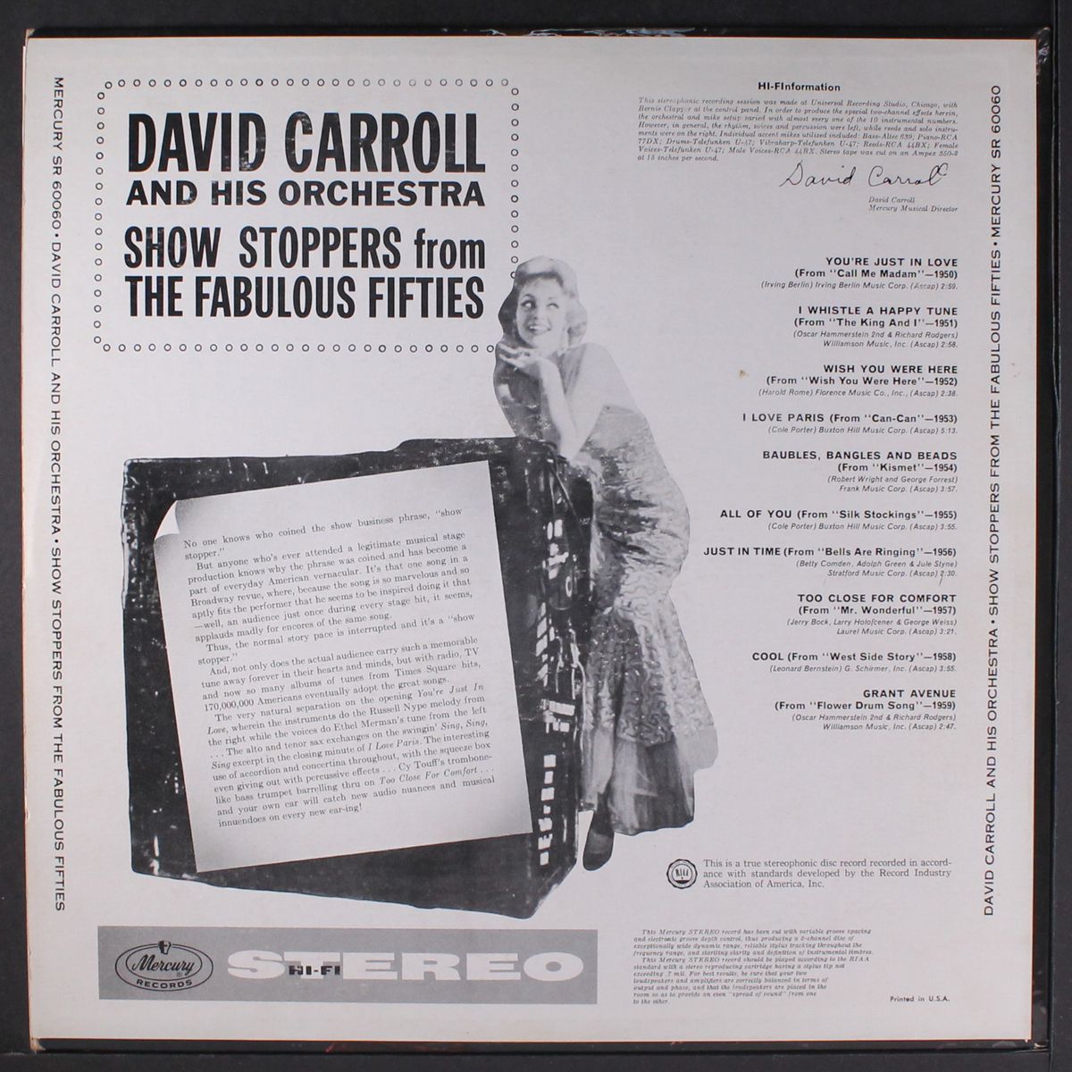 show stoppers from the fabulous fifties by DAVID CARROLL