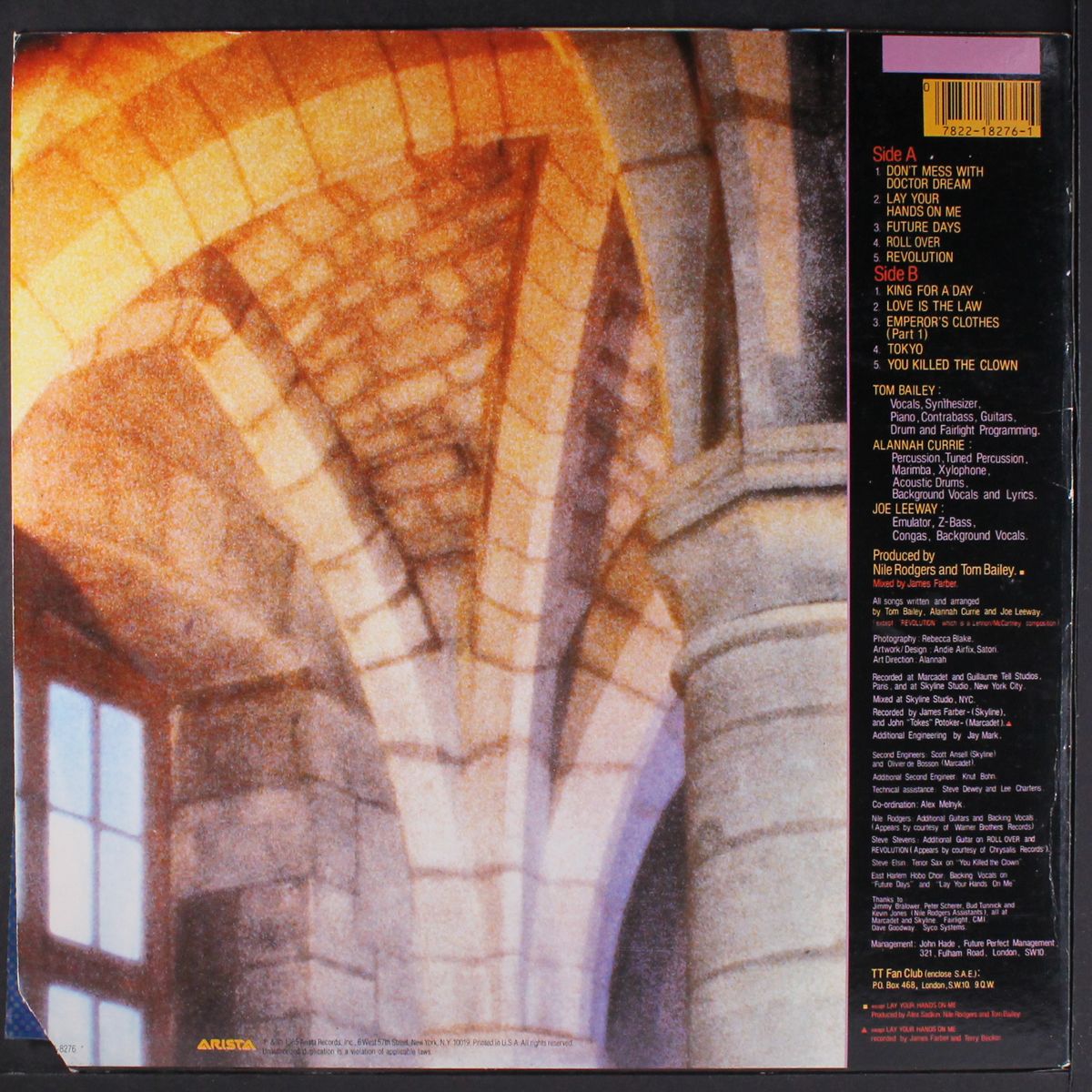 here's to future days by THOMPSON TWINS