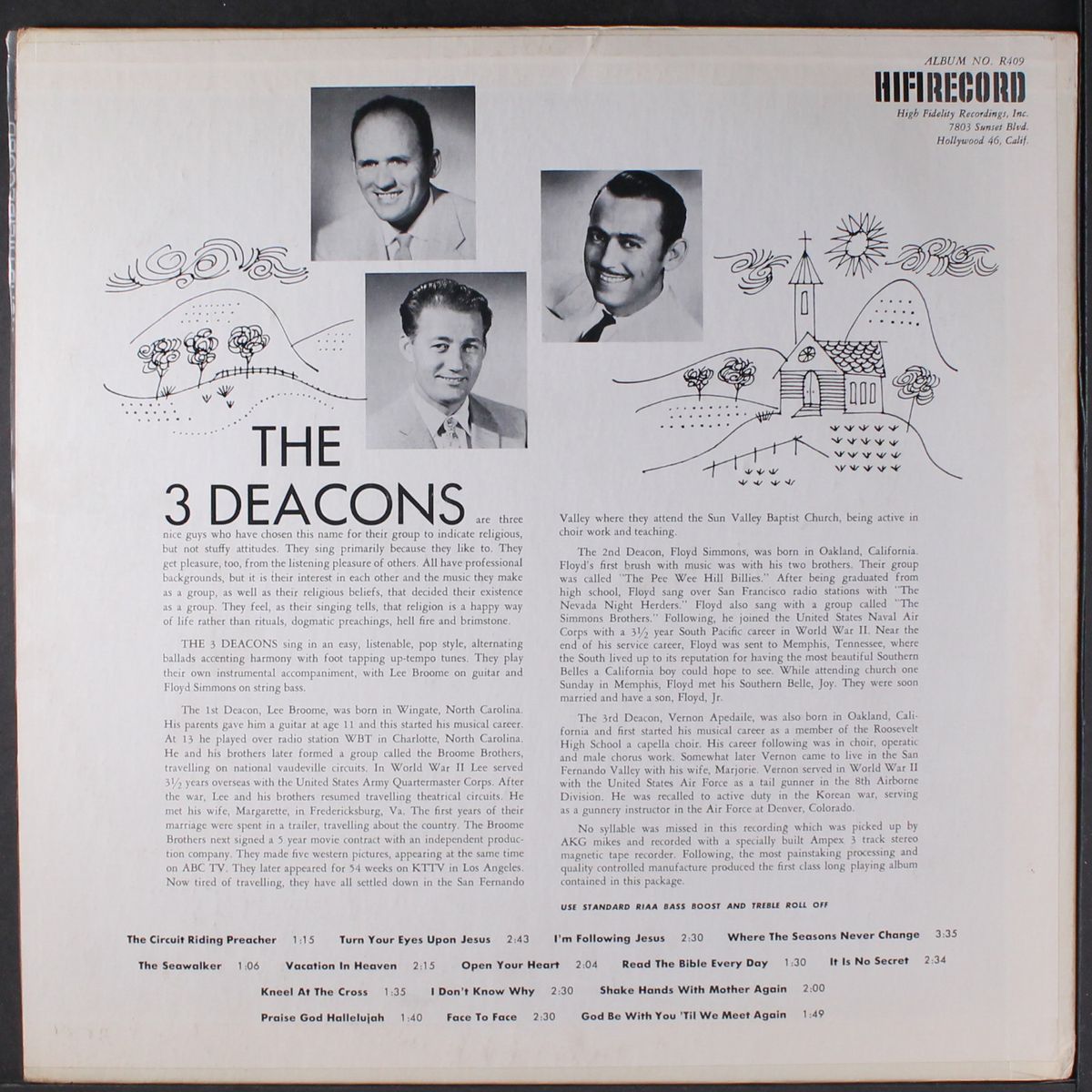 songs of faith by THREE DEACONS