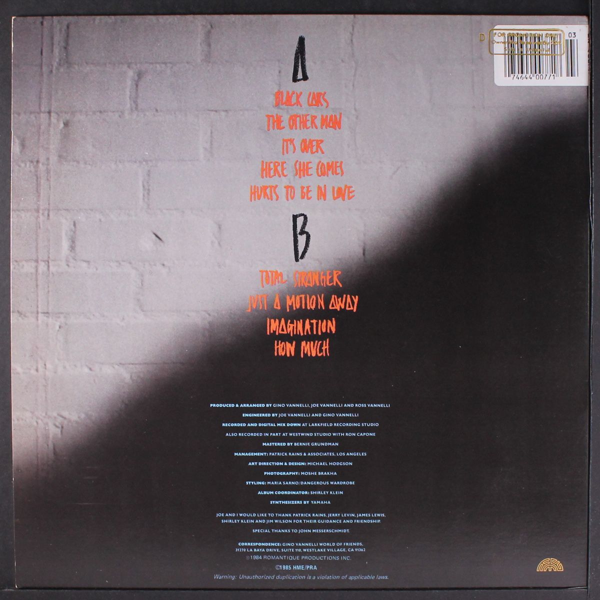 black cars by GINO VANNELLI