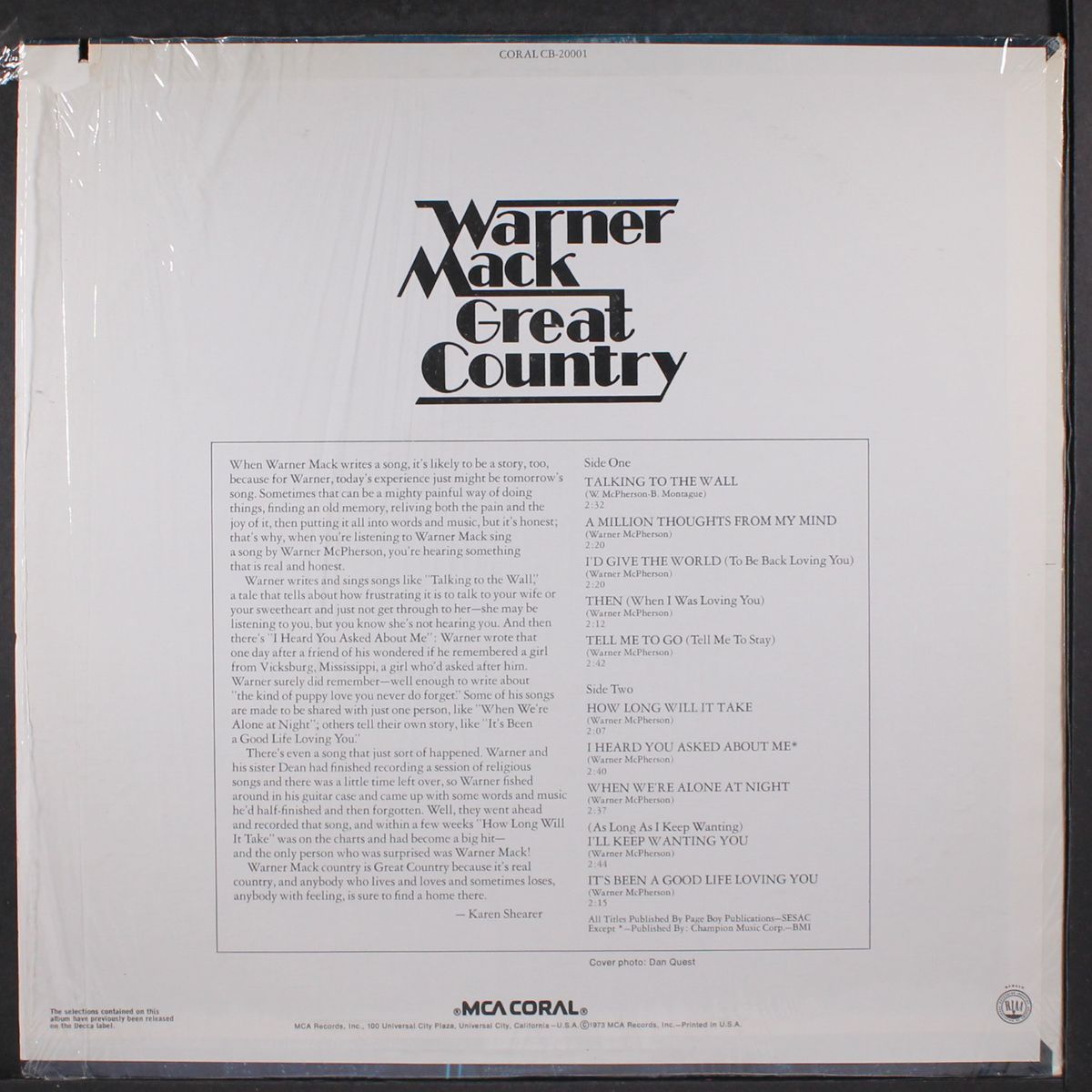 great country by WARNER MACK