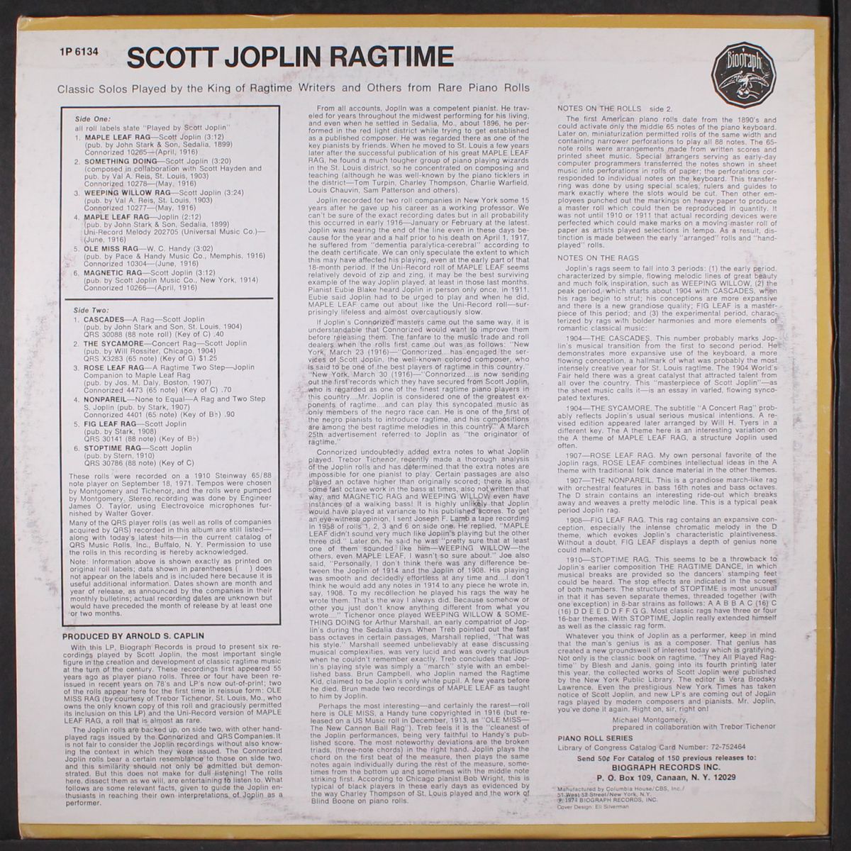 himself - ragtime by SCOTT JOPLIN
