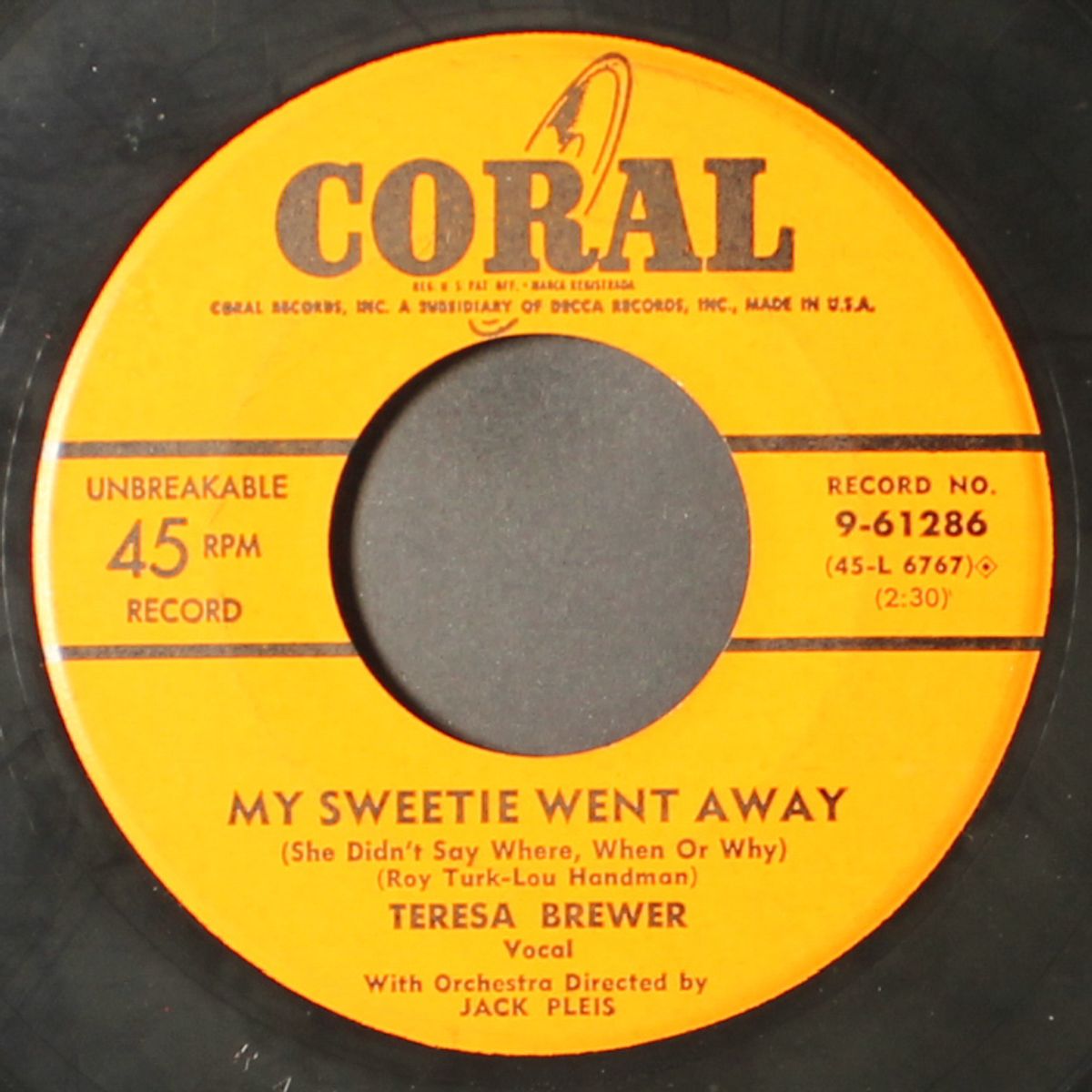 time / my sweetie went away by TERESA BREWER